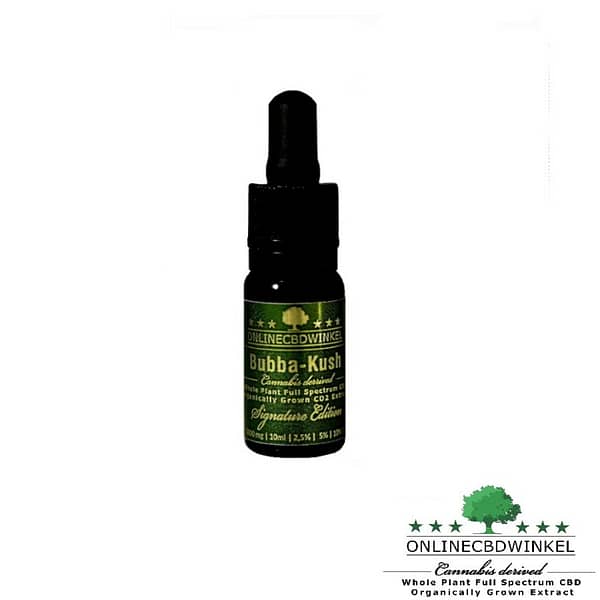 Full Spectrum CBD olie - Cannabis Derived - Bubba Kush - *Kleine batch is weer beschikbaar! Op=Op*