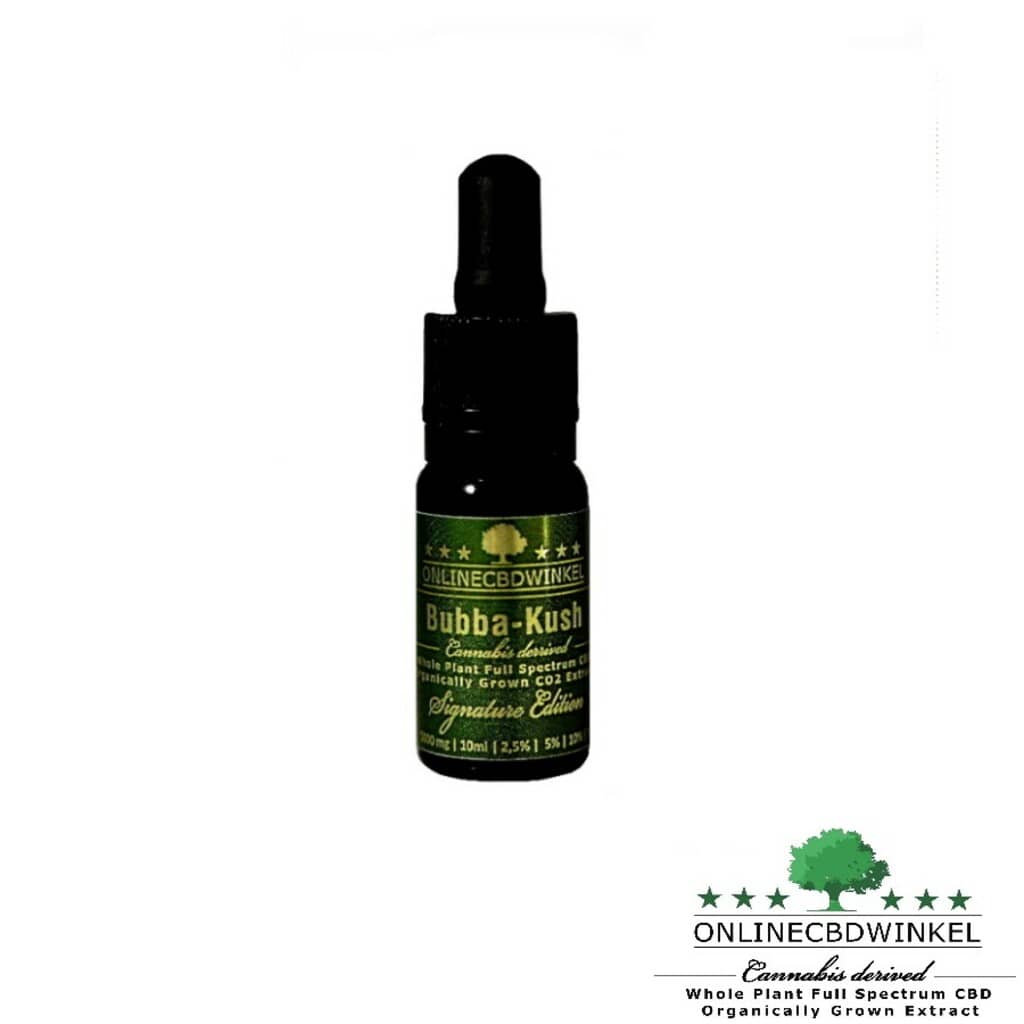 Full Spectrum CBD olie - Cannabis Derived - Bubba Kush - *Kleine batch is weer beschikbaar! Op=Op*